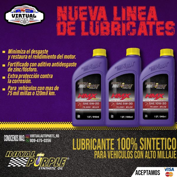 Aceite Royal Purple Alto Millaje HMX 5w-20 - Image 2