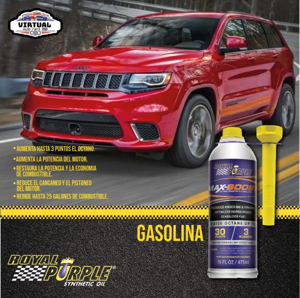 - Aditivo Royal Purple Max Boost (475ml) Elevador de Octanaje - Image 2