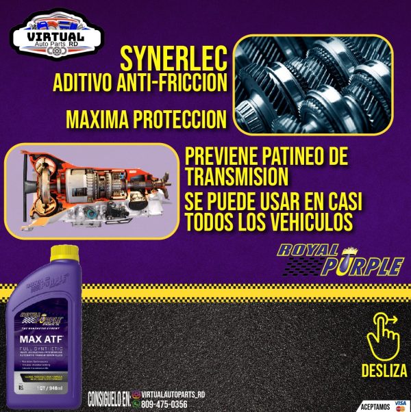 Aceite para Transmision Automatica Royal Purple MAX ATF 100% Sintetico - Image 4