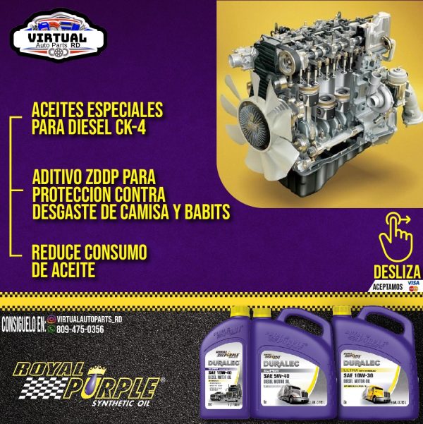 Aceite Heavy Duty Royal Purple HD 15W-40 Tecnologia Sintetica - Image 6