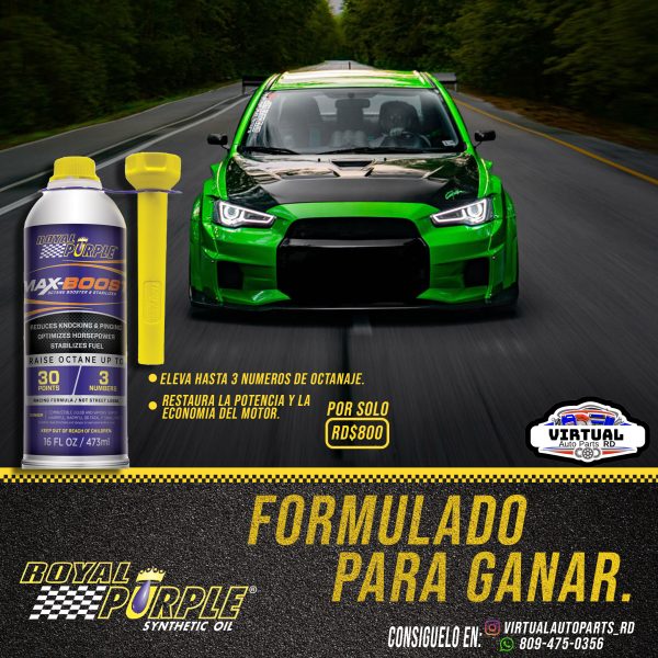 - Aditivo Royal Purple Max Boost (475ml) Elevador de Octanaje - Image 3