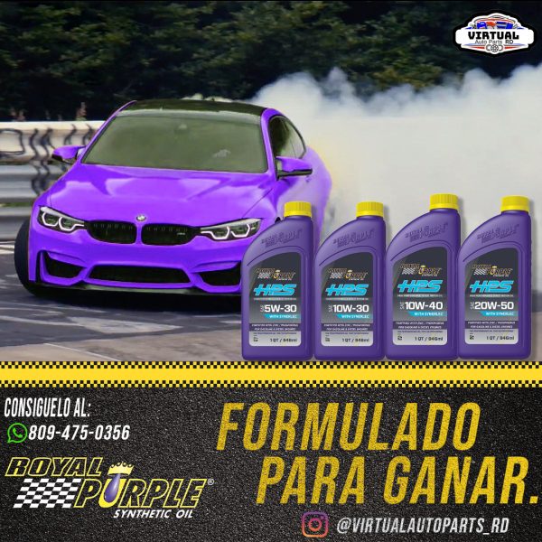 Aceite Royal Purple HPS 10w-40 100% Sintetico - Image 5