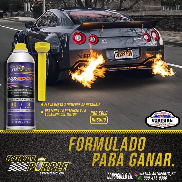 - Aditivo Royal Purple Max Boost (475ml) Elevador de Octanaje - Image 4