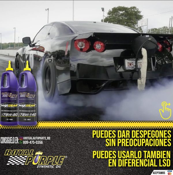 Grasa Royal Purple Max Gear para Engranajes(Diferencial/Transmision) 75w140 100% Sintetico - Image 5