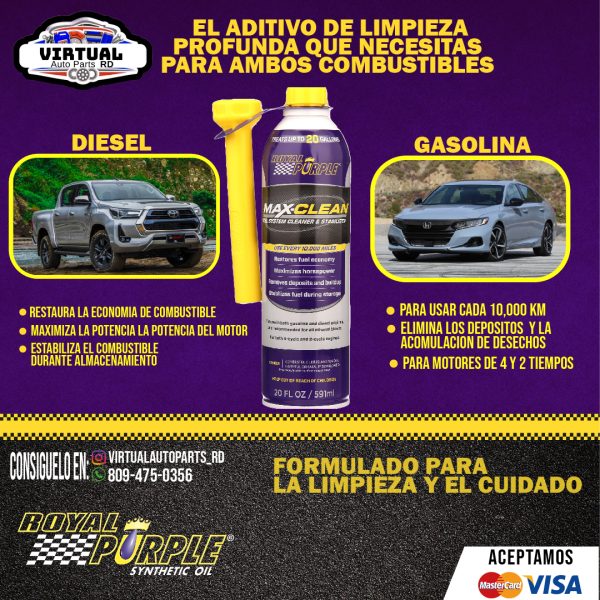 Aditivo Combustible Royal Purple MAX CLEAN - Image 7
