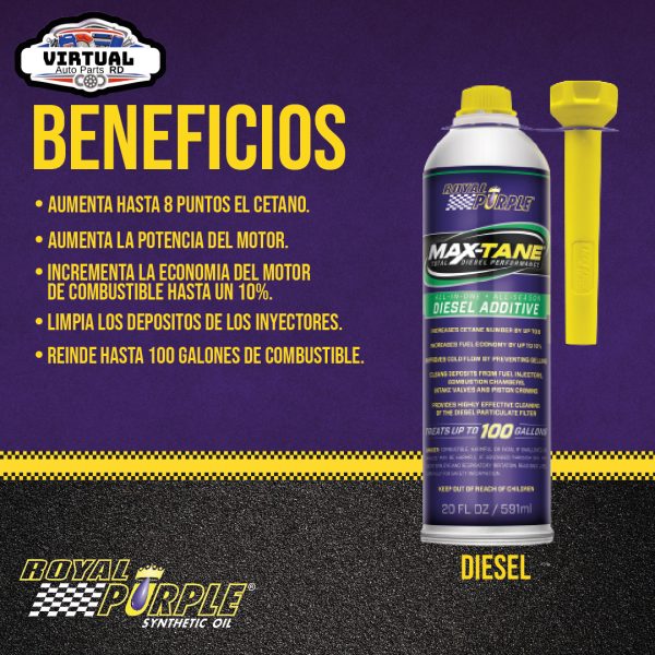 Aditivo Royal Purple MAX TANE Diesel Cetano - Image 2