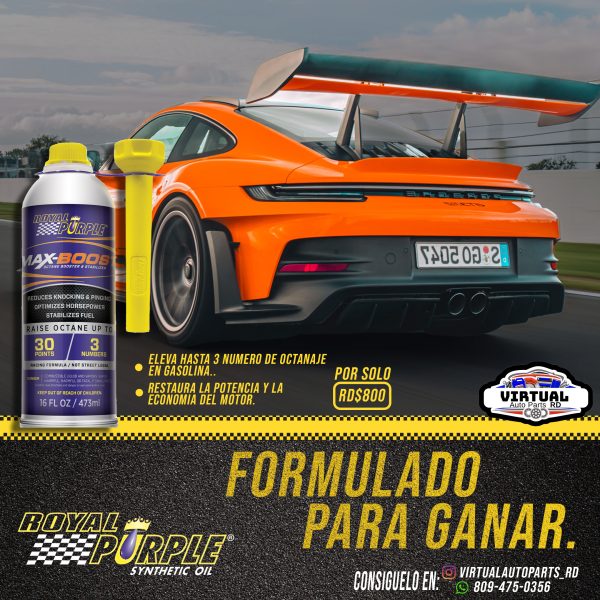 - Aditivo Royal Purple Max Boost (475ml) Elevador de Octanaje - Image 7