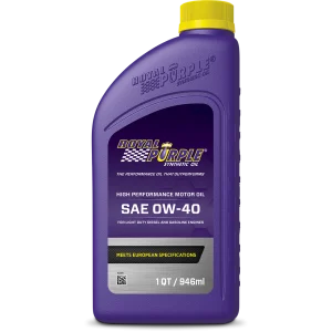 Aceite Royal Purple Euro Formula 0w-40 High Performance 100% Sintetico
