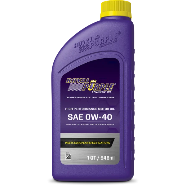 Aceite Royal Purple Euro Formula 0w-40 High Performance 100% Sintetico