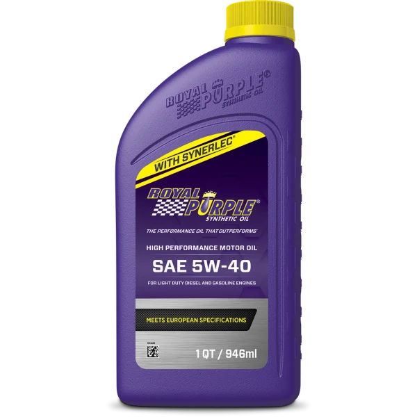 Aceite Royal Purple Euro Formula 5w-40 High Performance 100% Sintetico