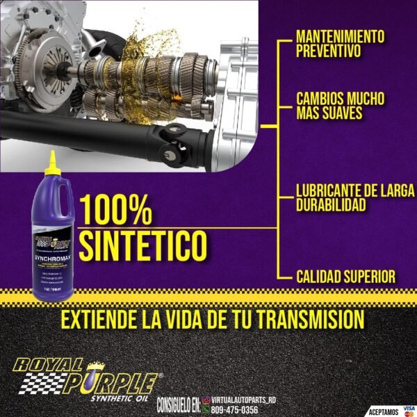 Aceite para Transmision (Mecanica/Transfer) Royal Purple Synchromax - Image 2